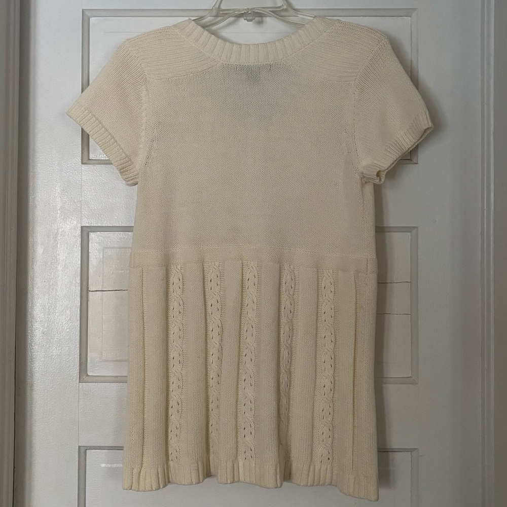 Style & Co. Cream Short Sleeve Cardigan - Picture 4 of 4